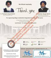 Resale Plots at Manohar Singh Palm Spring at Mullanpur New Chandigarh