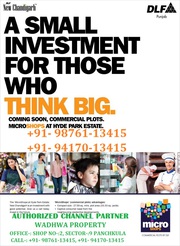 DLF Micro Shops Commercial Plots In DLF Mullanpur