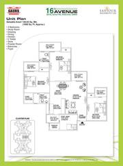 3 BHK(1600sqft) Residential Apartment in Gaur City Greater Noida West