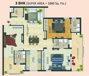 1880 Sq Ft Mohali Sec 126 Western Tower