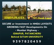 HMDA RESIDENTIAL PLOTS SALE NEAR TO GITAM UNIVERSITY IN PATANCHERU, HYD