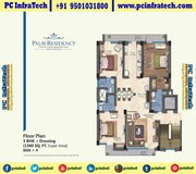 Manohar Singh Palm Residency 3BHK floors Chandigarh 95O1O318OO