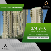 apex offering a house project with 3/4 bhk apartments @9582275275